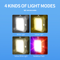 Lampe de travail LED rechargeable avec batterie externe, haute luminosité, multi-modes, lampe de travail portable pour atelier, garage, camping, extérieur