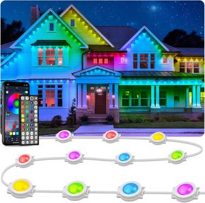 12V 30mm UCS2904 RGBW Outdoor Christmas Permanent Light Waterproof with Aluminum Track IP68 Multi-year Use - Product Image 1
