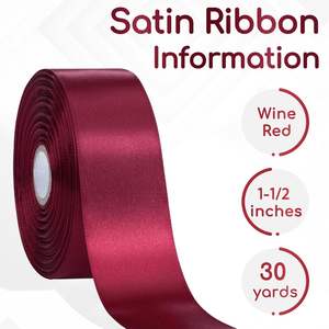 Proveedor Acepta Cintas de Regalo Coloridas Personalizadas, Cinta de Satén de Poliéster 100% de Alta Calidad al por Mayor de China, Rollo de Cinta para Bodas - Product Image 2