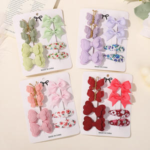 Ensemble de bandeaux pour bébé avec nœud en dentelle fait main, style européen américain, accessoires pour bébé, cadeau 5208 <span class=keywords><strong>Yao</strong></span> <span class=keywords><strong>Ming</strong></span> Thread 8.5x8cm - Product Image 4