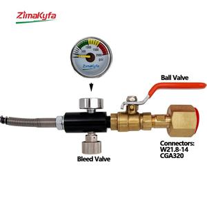 Adaptador de Recarga de CO2 de Acero Inoxidable, Carga Rápida para Sodastream, Cilindro de Gran Capacidad para Dióxido de Carbono, Botella con Presión de 2000 PSI - Product Image 5