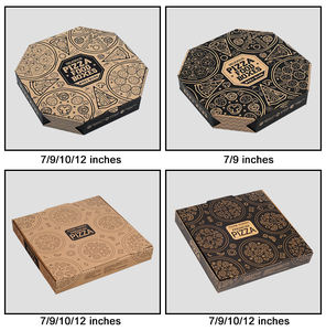 Fábrica Impressa 7 8 9 10 12 15 16 18 Polegadas Pizza Caixas 33x33 40x40 Tamanho Com Design De Logotipo para Recipiente De Alimento - Product Image 3