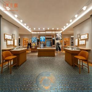 Kunden spezifische Vitrine aus Massivholz und Glas mit <span class=keywords><strong>LED</strong></span>-Beleuchtung-Luxus-Vitrine für High-End-Schmuck-und Uhren geschäfte - Product Image 2