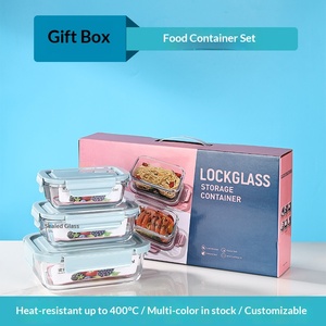 Recipiente de Vidrio Pastel para Preparación de Comidas, con Tapa Hermética, a Prueba de Fugas, para Oficina y Escuela, Libre de PFAS - Product Image 6