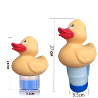 Accessoires de piscine Canard Flotteur de chlore Flottant pour piscine Distributeurs de chlore pour tablettes chimiques Convient aux onglets de 3 ".