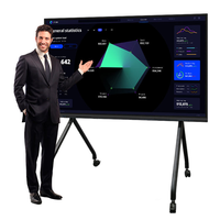 Pizarra Interactiva Inteligente LED 4K UHD de 86 Pulgadas y 60 Hz, Sistema Operativo Dual, 8 GB + 128 GB, Pantalla Táctil de 40 Puntos, Pizarra Blanca Inteligente para el Aula