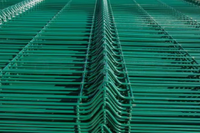 Valla de Malla Metálica Curva 3D con Recubrimiento en Polvo a Precio de Fábrica, Panel de Valla 3D con Poste Tipo Peach para Jardín y Residencial
