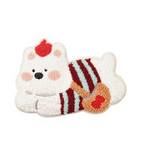 Parche Bordado a Máquina de Perrito, Aplique de Tela Bordado a Mano para Perros Pequeños, Adorno de Felpa para Ropa, Lindo Gorro