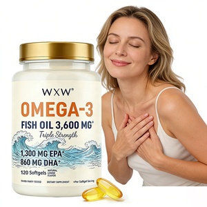 Cápsulas de Aceite de Pescado a Bajo <span class=keywords><strong>Precio</strong></span> para Adultos, Mejora la Inmunidad y la Vista, Suplemento de <span class=keywords><strong>Omega</strong></span>-<span class=keywords><strong>3</strong></span> que Promueve la Salud del Cerebro y la Piel - Product Image 4