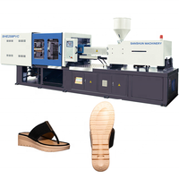 Usine directement vente SANSHUN SHE258PVC-B001 pvc semelle faisant la machine en plastique de moulage par injection machine