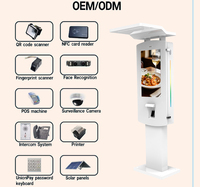 Quiosco de Autoservicio con Pantalla Táctil Android IP65 para Exteriores, Quiosco de Pago con Impresora para Pedidos en Restaurantes