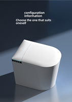 Nouvelle toilette intelligente multifonctionnelle de machine intégrée de chauffage en forme de S de petite taille personnalisée de 52CM sans limite de pression d'eau