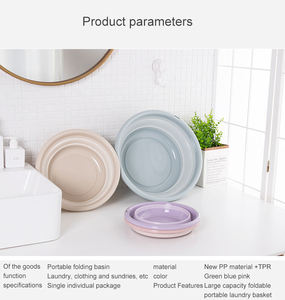 Chậu Rửa Bằng Nhựa Gấp Gọn Gắn Tường Tiết Kiệm Không Gian Đa Năng Màu Kẹo Thiết Kế Mới - Product Image 4