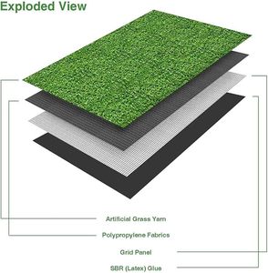 Personalizzabile 30mm in erba sportiva sintetica non riempita coperta a cinque <span class=keywords><strong>campi</strong></span> da calcio eco-friendly resistente al fuoco facile installazione - Product Image 4