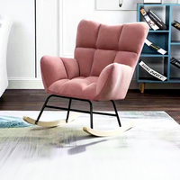 Chaise longue élégante pour balcon, chaise à bascule, style nordique, canapé compact, fauteuil de chambre à coucher, fauteuil inclinable