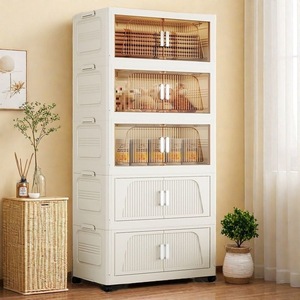 GREENSIDE Armario de Plástico para Ropa y <span class=keywords><strong>Juguetes</strong></span>, Estilo Europeo, Sin Instalación, para Interiores y Exteriores, de 0-5L de Capacidad - Product Image 3