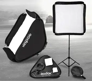 Godox-accesorios para estudio fotográfico, Softbox plegable portátil de 60x60cm con soporte tipo S para Speedlight de estudio