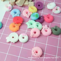 Nouveau dessin animé créatif beignet boulette presser jouet mignon EVA petit cadeau sensoriel Fidget Squishy soulagement du Stress artefact pour tranche d'âge