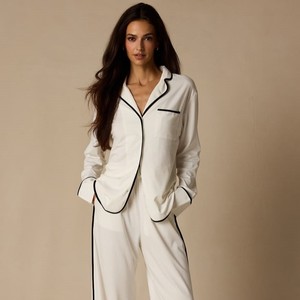 Women's Pajamas Set Bamboo Nightwear Modal Loungewear Custom <b>Pyjamas</b> Sets Cotton Sleepwear Wholesale Manufacturer - Product Image 1