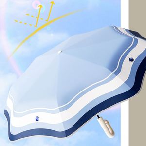 Sombrilla Plegable Automática con Hebilla de Anillo, Linda, Infantil, Impermeable, UPF 50+, Triple Plegado, Anti-rebote - Product Image 2