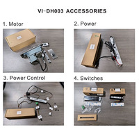 Système de quincaillerie de porte à charnière pivotante centrale en acier inoxydable électrique à commande à distance intelligente, moteur caché, vis pour verre pivotant