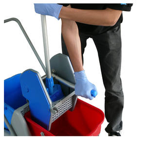 Carro de Limpieza con Cubeta, Carro de Limpieza para Conserje, Carro de Limpieza para Personal de Limpieza - Product Image 2
