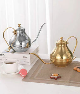 도매 아라비아 오리 주전자 에나멜 모로코 스테인레스 스틸 주입기 매직 세트 찻주전자 - Product Image 6