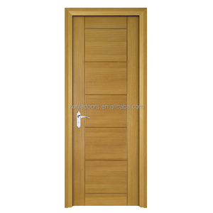 Porte d'entrée moderne en bois de sécurité pour la maison et le bureau et porte d'entrée extérieure personnalisée de style américain avec serrure intelligente - Product Image 6