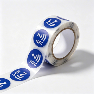 Autocollant PET anti-métal de 21 mm de diamètre, 13,56 MHz, NFC213 215 216, étiquette/autocollant NFC - Product Image 2