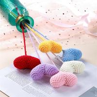 EG24074 Bouquet décoratif en tricot en forme de cœur pour la Saint-Valentin, cadeau fait main, fleurs en tricot, décoration de la maison, fleurs