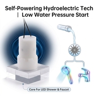 Générateur hydroélectrique moteur JIALI JL-EG-C2434 pour robinet lumineux à LED, pommeau de douche auto-alimenté, alimentation par débit d'eau