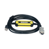 Cable de Programación ASDB2 AB CN3 para Conexión a PC, Comunicación PVC para Servoaccionamiento Delta A2, Aplicación Industrial - Línea ASD-CNUS0A08