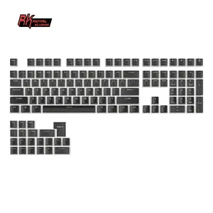 Royal Kludge RK-غطاء لوحة مفاتيح أكريليك, شفافة ، خلفية ، 65% ، مصنوعة من الراتنج ، خلفية ، لكيبورد ميتشان