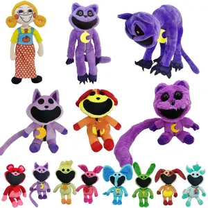 2024 New Anime Peluches Smiles Figure Stuffed Animal Toys Purple Cats Plushies Baby Toys Catnap Plush Toy