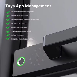 Chất lượng cao tuya thông minh vân tay kiểm soát truy cập Glass Door Lock với nhôm xử lý Key và mã nhập cho văn phòng sử dụng - Product Image 3