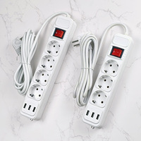 Wellsdiy – Meilleure vente, prix de gros, multiprise Euro 6 prises de haute qualité, rallonge 5m avec interrupteur, 10A