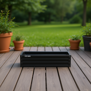 Jardinera Db Garden para Exteriores, Moderna, Ecológica, de Material PP, Diseño Cuadrado para Plantar con Flores - Product Image 2