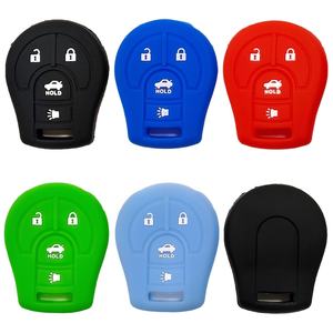 Étui de clé en silicone à 4 boutons pour Nissan New Sylphy, Old Model Tiida, NV200, <span class=keywords><strong>Qashqai</strong></span>, March, Sunny - Numéro de modèle - Product Image 1