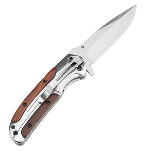 Coltello da caccia di sopravvivenza di vendita calda DA43 coltello da tasca all'ingrosso coltello da sopravvivenza con manico in legno - Product Image 3