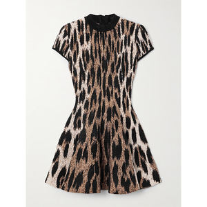 高品质ヒョウ柄カジュアルドレス多彩でセクシーな新デザイン - Product Image 3