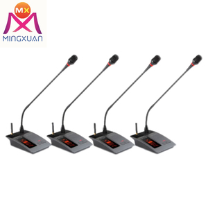 Mikrofon Profesional Desktop rapat perusahaan 4ch leher angsa sistem Pengontrol nirkabel - Product Image 3