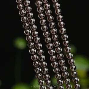 Type de glace naturelle certifiée d'obsidienne perles en vrac longue chaîne produits semi-finis pur 6A niveau bijoux accessoires usine