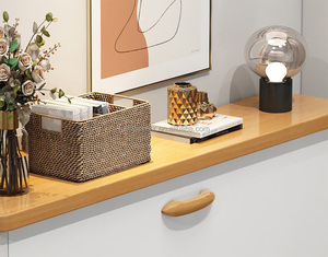 FULLSUMMER Ultra Thin Modern Designs Flip Drawers Tipping Wooden Storage 6 Tier <strong>Shoe</strong> Rack <strong>Cabinet</strong> With Door <strong>White</strong> - Product Image 5