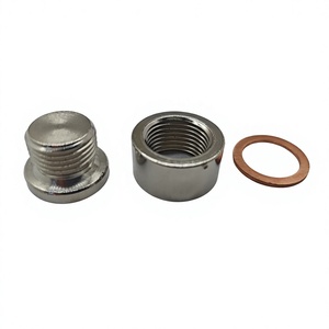 ชุดปลั๊กและน็อตท่อไอเสีย M18x1.5 เหล็กชุบนิกเกิล พร้อมปะเก็นทองแดง ผลิตด้วยเครื่อง CNC สำหรับซ่อมระบบไอเสีย - รองรับ OEM/ODM - Product Image 6