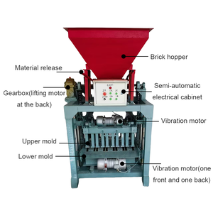 เครื่องผลิตบล็อกดีเซลขนาดเล็กแบบใช้มือขนาดเล็กพกพาได้สำหรับปูคอนกรีตซีเมนต์กลวงแบบเคลื่อนย้ายได้ - Product Image 3