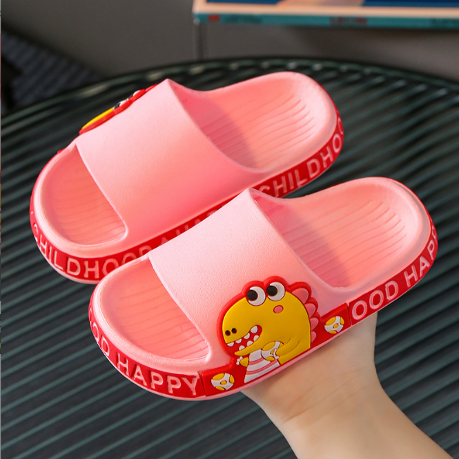 thumbnail image 2 of ONKOUKOU Cute Cartoon Boys Slippers - Non Slip Lightweight Open Toe Indoor Shower Pool Slippers For All Seasons 2 of 12