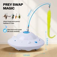 Jouet Électrique Rotatif et Mobile pour Chat Domestique – Accessoire de Divertissement pour Animaux de Compagnie