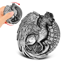 Jeux de roulette de table en métal personnalisé Dragon Roulette Spinner 7-en-1 Fidget Spinner DND Dice Set