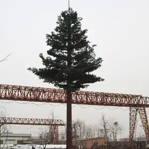 Torre de telecomunicações monopólios de antena biônica para decoração de árvores de pinho camufladas 24m 25m 30m 40m 50m