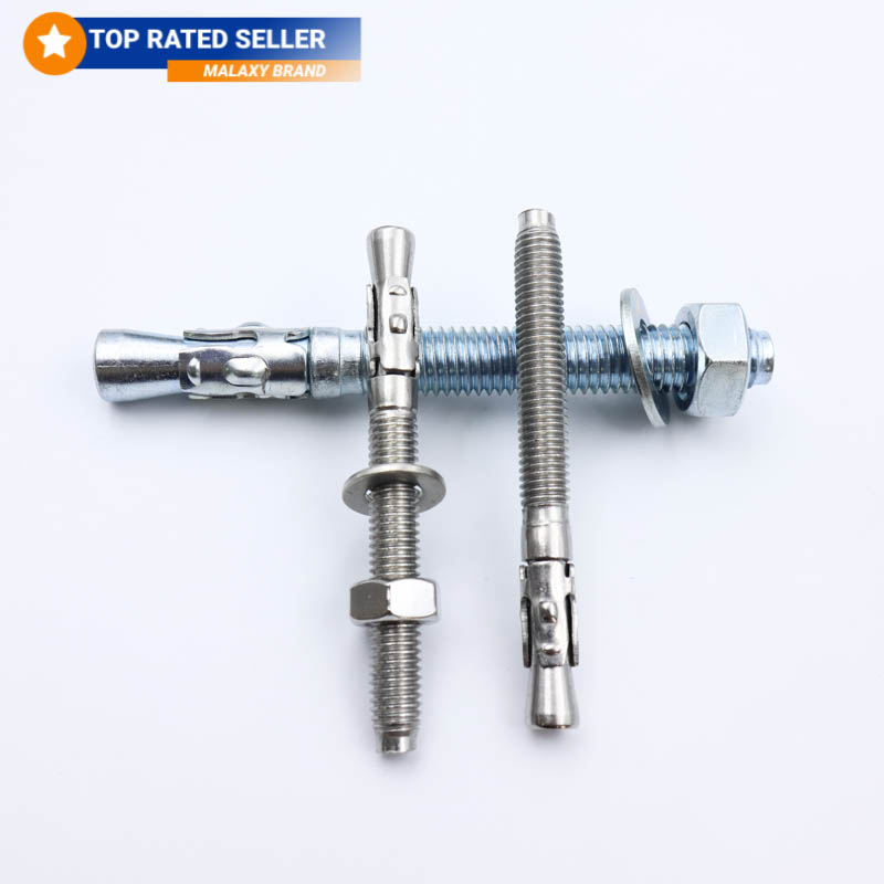 Fischer 523137 FXA Through Bolt Wall Anchor 12/10 X 104 , Zinc Plated